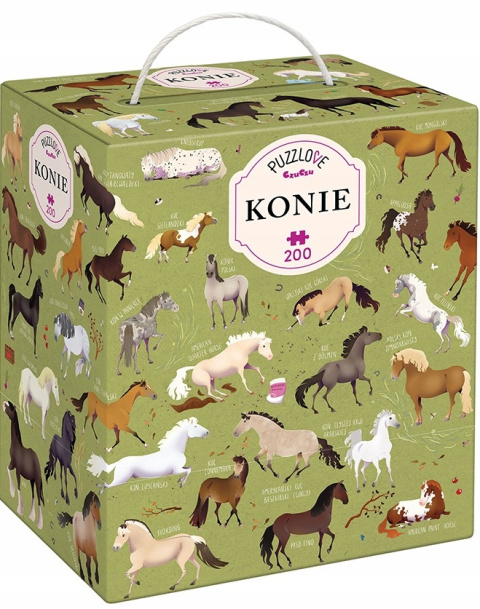 CzuCzu Puzzle Konie 200 elementów 7+ 91804 CzuCzu Puzzle Konie 200 elementów 7+ 91804