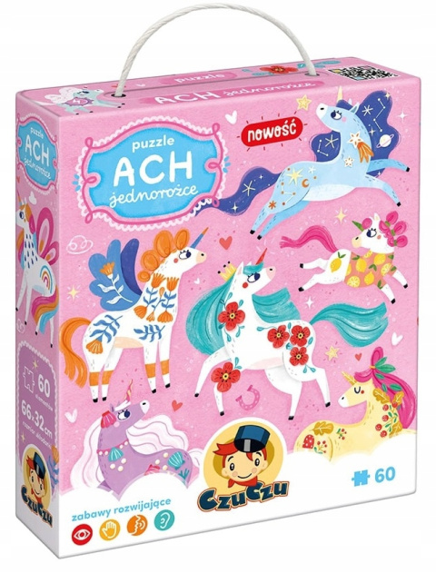 CzuCzu Puzzle 60 elementów Ach Jednorożce 4+ 92405 CzuCzu Puzzle 60 elementów Ach Jednorożce 4+ 92405