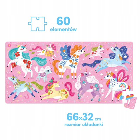 CzuCzu Puzzle 60 elementów Ach Jednorożce 4+ 92405 CzuCzu Puzzle 60 elementów Ach Jednorożce 4+ 92405