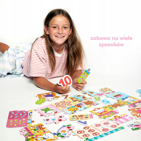 CzuCzu Puzzle Cyfry Króliczki Układanka 40 elementów 3+ 4+ 93372 CzuCzu Puzzle Cyfry Króliczki Układanka 40 elementów 3+ 4+ 93372