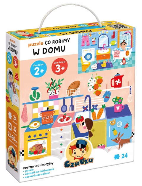 CzuCzu Puzzle Co Robimy w Domu 2+ 3+ 92481 CzuCzu Puzzle Co Robimy w Domu 2+ 3+ 92481