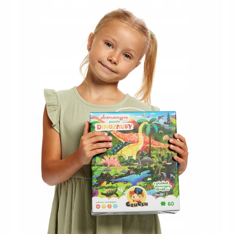 CzuCzu Puzzle Obserwacyjne Układanka Dinozaury 60 elementów 4+ 93174 CzuCzu Puzzle Obserwacyjne Układanka Dinozaury 60 elementów 4+ 93174