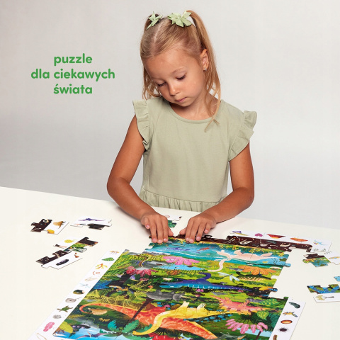 CzuCzu Puzzle Obserwacyjne Układanka Dinozaury 60 elementów 4+ 93174 CzuCzu Puzzle Obserwacyjne Układanka Dinozaury 60 elementów 4+ 93174