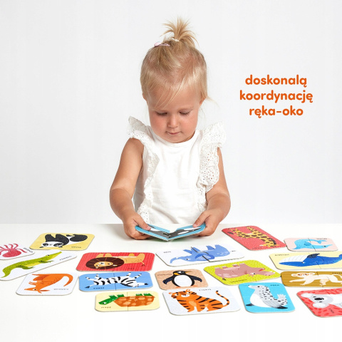 CzuCzu Puzzle Do Pary Dzikie Zwierzęta 18m+ 92566 CzuCzu Puzzle Do Pary Dzikie Zwierzęta 18m+ 92566