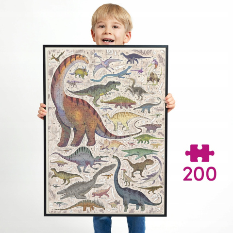CzuCzu Puzzle Rodzinne Dinozaury 200 elementów 7+ 92306 CzuCzu Puzzle Rodzinne Dinozaury 200 elementów 7+ 92306