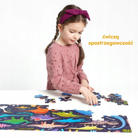 CzuCzu Puzzle Grr Dinozaury 60 elementów 4+ 92412 CzuCzu Puzzle Grr Dinozaury 60 elementów 4+ 92412