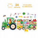 CzuCzu Moto Puzzle Traktor Układanka Duże 24 elementy 2+ 93211