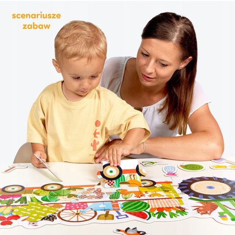 CzuCzu Moto Puzzle Traktor Układanka Duże 24 elementy 2+ 93211 CzuCzu Moto Puzzle Traktor Układanka Duże 24 elementy 2+ 93211