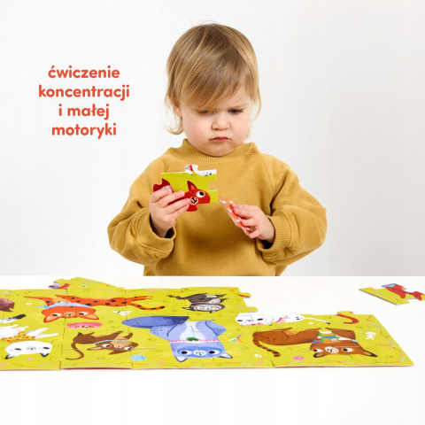 CzuCzu Puzzle Miau Miau Kotki 40 elementów 3+ 92184 CzuCzu Puzzle Miau Miau Kotki 40 elementów 3+ 92184