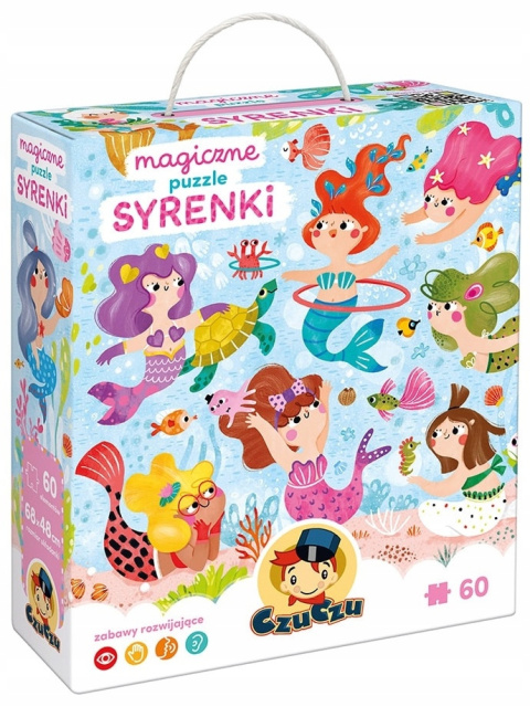 CzuCzu Puzzle Magiczne Syrenki 60 elementów 92399 CzuCzu Puzzle Magiczne Syrenki 60 elementów 92399