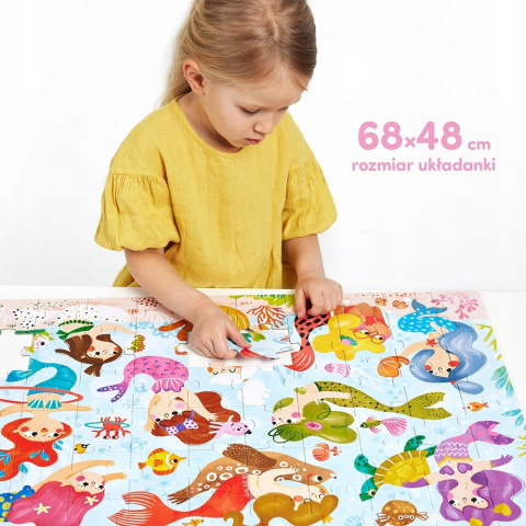 CzuCzu Puzzle Magiczne Syrenki 60 elementów 92399 CzuCzu Puzzle Magiczne Syrenki 60 elementów 92399