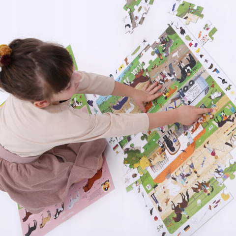 CzuCzu Puzzle Obserwacyjne Stadnina Koni 84 elementów 5+ 91255 CzuCzu Puzzle Obserwacyjne Stadnina Koni 84 elementów 5+ 91255