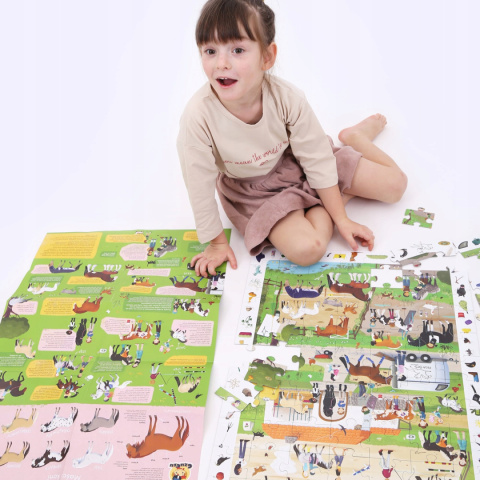 CzuCzu Puzzle Obserwacyjne Stadnina Koni 84 elementów 5+ 91255 CzuCzu Puzzle Obserwacyjne Stadnina Koni 84 elementów 5+ 91255