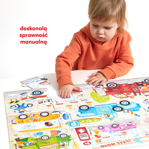 CzuCzu Puzzle Moto Auto Samochody 40 elementów 3+ 92283 CzuCzu Puzzle Moto Auto Samochody 40 elementów 3+ 92283