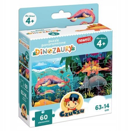 CzuCzu Puzzle Panoramiczne Dinozaury 60 elementów dla Dzieci 4+ 91309 CzuCzu Puzzle Panoramiczne Dinozaury 60 elementów dla Dzieci 4+ 91309