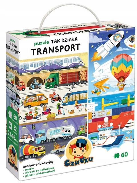 CzuCzu Tak Działa Transport 60 elementów dla Dzieci 4+ 92894 CzuCzu Tak Działa Transport 60 elementów dla Dzieci 4+ 92894