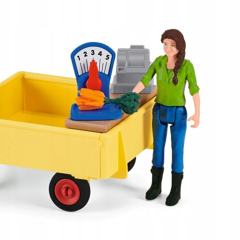 Schleich 42528 Farm World Zestaw Mobilny Stragan Ryneczek Schleich 42528 Farm World Zestaw Mobilny Stragan Ryneczek