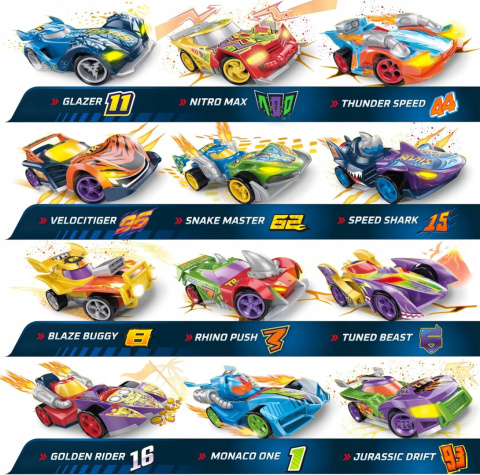 T-Racers Seria 7 Pojazd Autko Samochód Mix & Race Window Box -1 sztuka T-Racers Seria 7 Pojazd Autko Samochód Mix & Race Window Box -1 sztuka