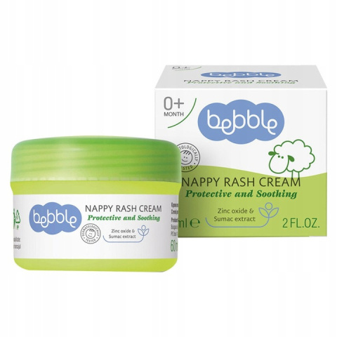 Bebble Krem na Odparzenia 60ml z Tlenkiem Cynku dla Niemowląt Bebble Krem na Odparzenia 60ml z Tlenkiem Cynku dla Niemowląt