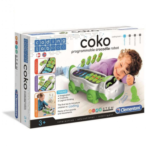 Clementoni Robot Edukacyjny Krokodyl Koko Laboratorium Robotyki 50108