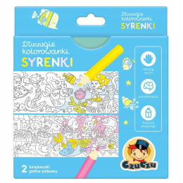 CzuCzu Długie Rysowanki Koloruje Syrenki 4+ 01294
