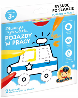 CzuCzu Długie Rysowanki Rysuję Po Śladzie Pojazdy 3+ 01157