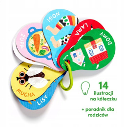 CzuCzu Książeczka Moje Pierwsze Słowa na Kółeczku dla Dzieci 1+ 897105