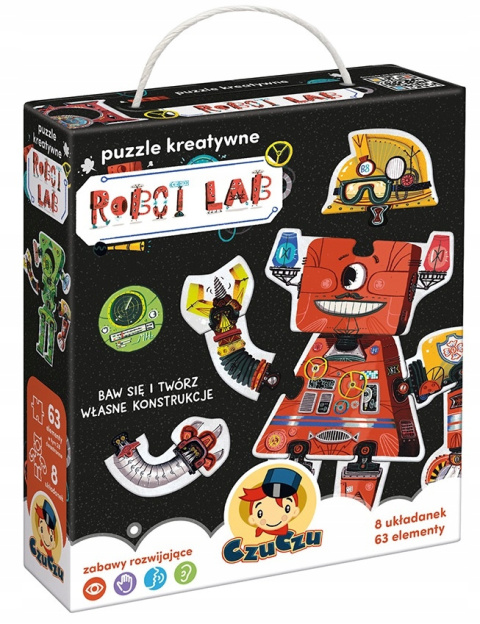 CzuCzu Puzzle Kreatywne Robot Lab 63 Elementy 92269 CzuCzu Puzzle Kreatywne Robot Lab 63 Elementy 92269