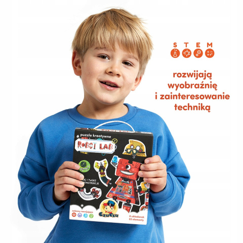 CzuCzu Puzzle Kreatywne Robot Lab 63 Elementy 92269 CzuCzu Puzzle Kreatywne Robot Lab 63 Elementy 92269