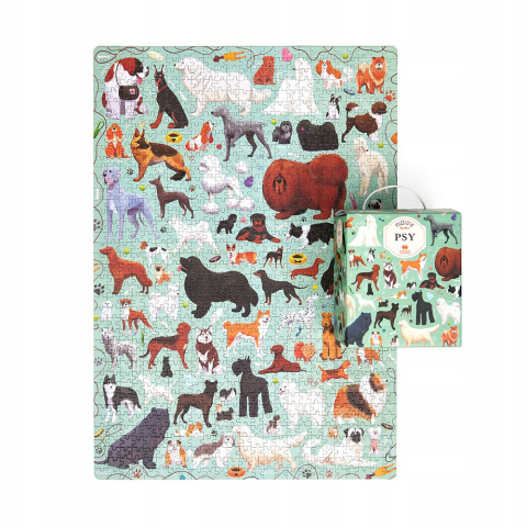 CzuCzu Puzzlove Puzzle Rodzinne Psy 1000 elementów 93228 CzuCzu Puzzlove Puzzle Rodzinne Psy 1000 elementów 93228