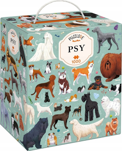 CzuCzu Puzzlove Puzzle Rodzinne Psy 1000 elementów 93228 CzuCzu Puzzlove Puzzle Rodzinne Psy 1000 elementów 93228