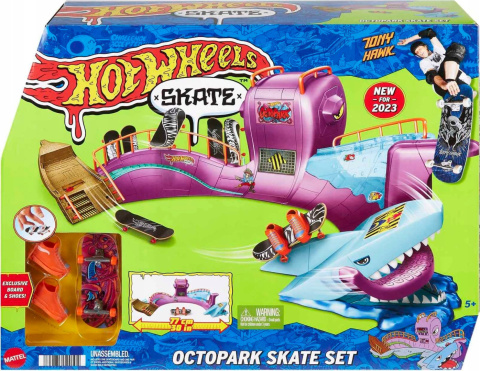 Hot Wheels Zestaw Skate Park Octopus Ośmiornica Deskorolka Rampa HMK01 Hot Wheels Zestaw Skate Park Octopus Ośmiornica Deskorolka Rampa HMK01