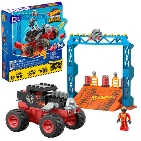 Hot Wheels Zestaw Monster Trucks Bone Shaker Mega Bloks HKF87 Hot Wheels Zestaw Monster Trucks Bone Shaker Mega Bloks HKF87