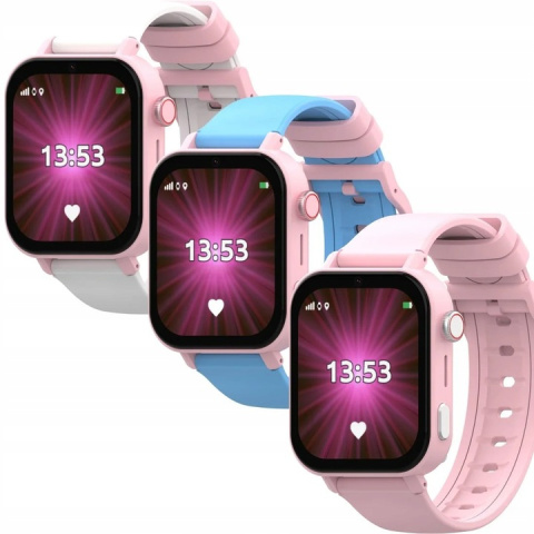Smartwatch Zegarek dla Dzieci Premium Różowy Kidiz One 3 Paski Smartwatch Zegarek dla Dzieci Premium Różowy Kidiz One 3 Paski