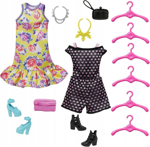 Barbie Zestaw Szafa Garderoba + Lalka Akcesoria Mattel HJL66 Barbie Zestaw Szafa Garderoba + Lalka Akcesoria Mattel HJL66