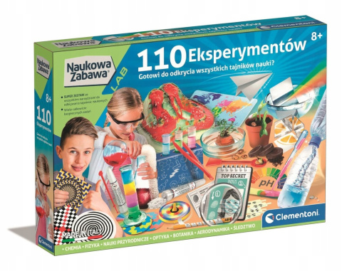 Clementoni Naukowa Zabawa dla Dzieci 110 Eksperymentów 50720 Clementoni Naukowa Zabawa dla Dzieci 110 Eksperymentów 50720