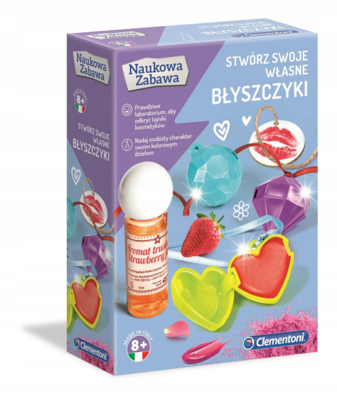 Clementoni Zestaw Kreatywny Stwórz Własne Błyszczyki 50066 Clementoni Zestaw Kreatywny Stwórz Własne Błyszczyki 50066