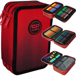 Coolpack Piórnik Trzykomorowy z Wyposażeniem Jumper3 Cranberry F067756