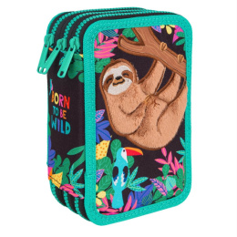 Coolpack Piórnik Trzykomorowy z Wyposażeniem Jumper 3 WildKid F067653