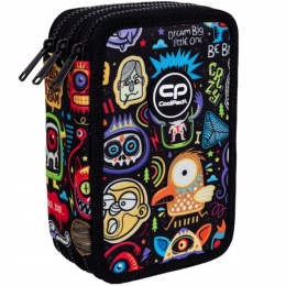 Coolpack Piórnik Trzykomorowy z Wyposażeniem Jumper 3 Stickers F067696
