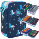 Coolpack Piórnik Trzykomorowy z Wyposażeniem Jumper3 Unicorn F067670