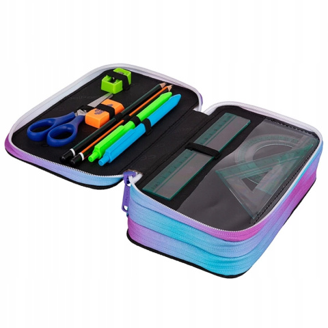 Coolpack Piórnik Trzykomorowy z Wyposażeniem Jumper3 Star NightF067830 Coolpack Piórnik Trzykomorowy z Wyposażeniem Jumper3 Star NightF067830