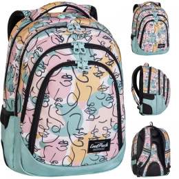 Coolpack Plecak Dwukomorowy Młodzieżowy Pastel Drafter Art Deco E10576