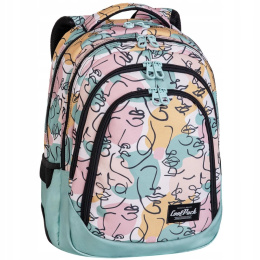 Coolpack Plecak Dwukomorowy Młodzieżowy Pastel Drafter Art Deco E10576