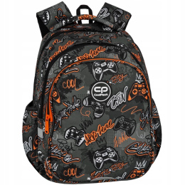 Coolpack Plecak Dwukomorowy dla Klas 1-3 Jerry Czarny Gamer F029827