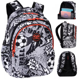 Coolpack Plecak Trzykomorowy dla Klas 1-3 Joy S Grey Ball F048710