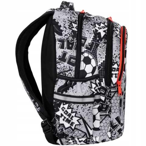 Coolpack Plecak Trzykomorowy dla Klas 1-3 Joy S Grey Ball F048710 Coolpack Plecak Trzykomorowy dla Klas 1-3 Joy S Grey Ball F048710
