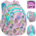 Coolpack Plecak Trzykomorowy dla Klas 1-3 Joy S Happy Donuts F048665