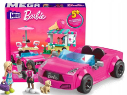 Mega Bloks Klocki Barbie Zestaw Kabriolet i Stoisko z Lodami HPN78