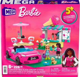 Mega Bloks Klocki Barbie Zestaw Kabriolet i Stoisko z Lodami HPN78